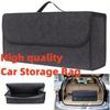Storage Box High Quality New - Soft Felt Anti-Slip Dark Gray Large Compartment Organizer for Car Trunk Boot Tools Auto Parts