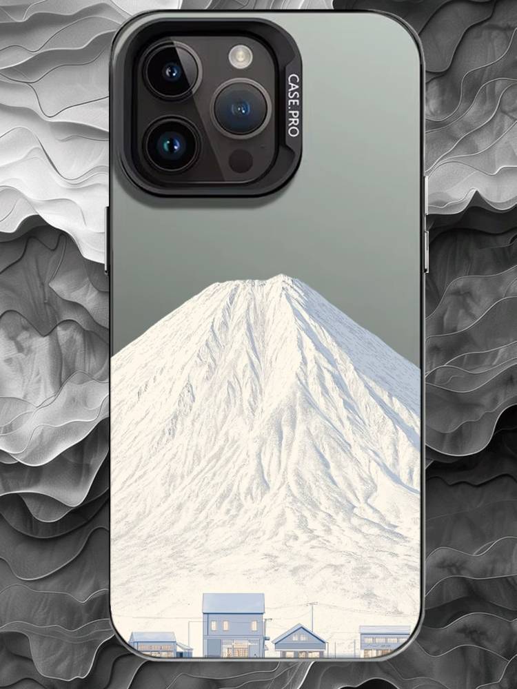 H-hill Phone Case For iPhone 17 16 15 14 13 12 11 Pro Max Plus Silver Matte Black Cover iPhone12PRO
