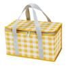 Cooler Bag Insulated Large Capacity Waterproof Multifunctional Durable Portable Lunch Bag for Picnic Office Yellow and