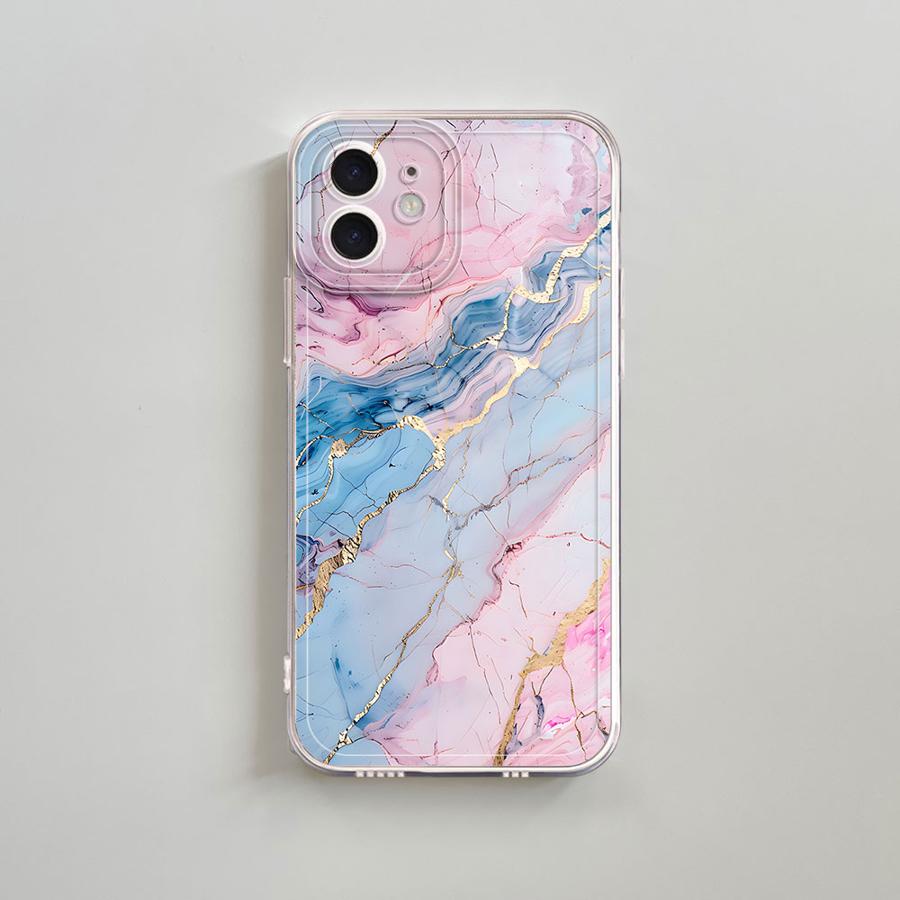 Fashion Marble Phone Case For Apple IPhone 16 16E 15 XS Pro Max 13 14 Plus XR SE 7 8 12 11 Pro Plus Case Cover Funda Coque