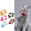 4pcs Festival Plush Pet Collars with Pompoms Bells Charm Colorful Furry Birthday Collar for Cats and Dogs