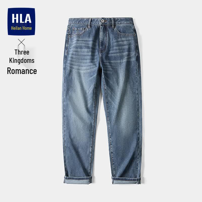 HLA Men s Slim Straight Jeans - Romance of the Three Kingdoms Series 38