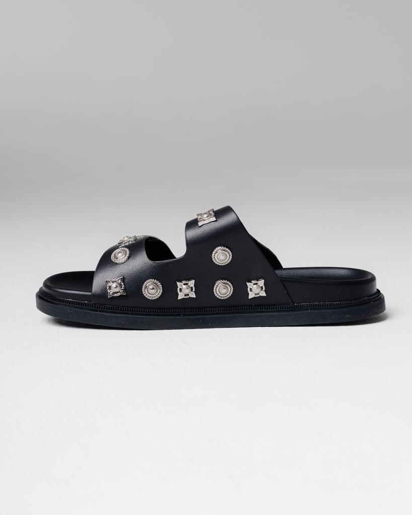 Шлепанцы женские SUNY LIANA 11862 36 черные кожа