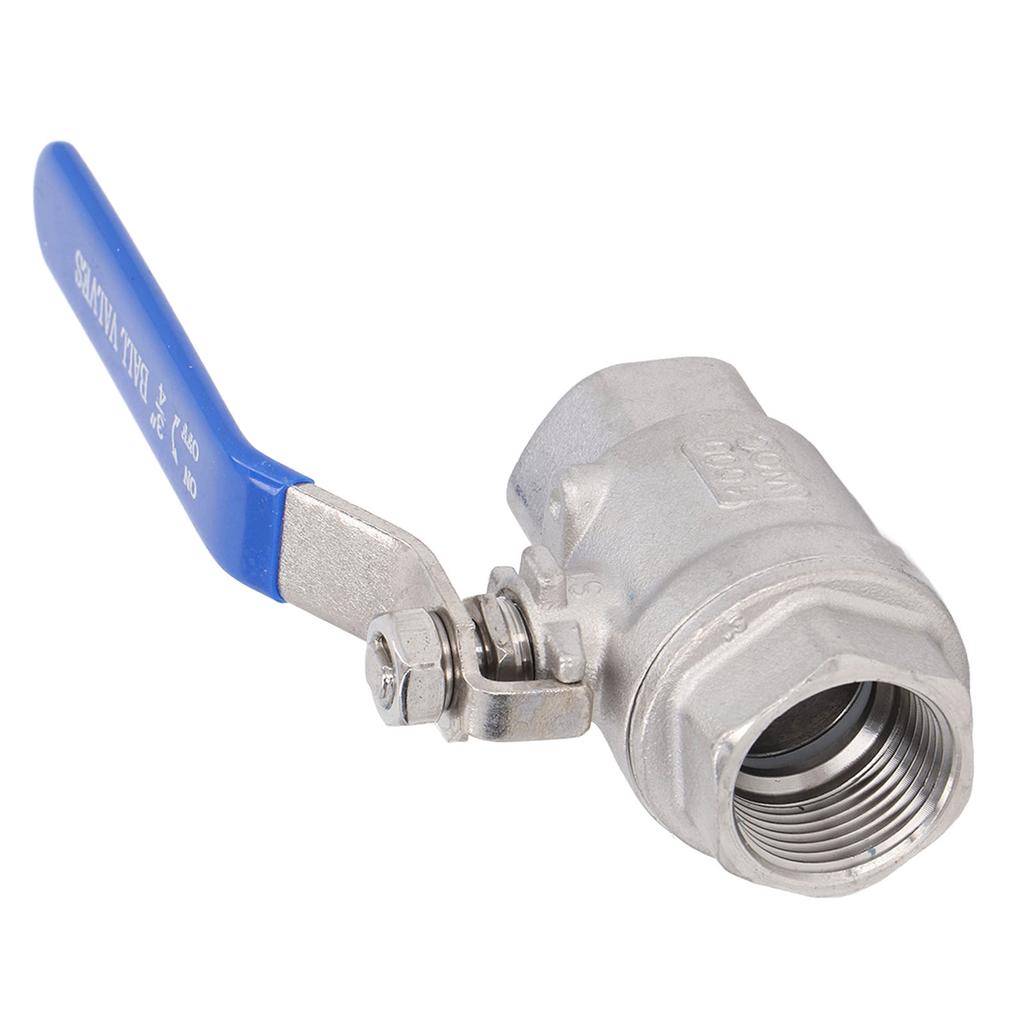 Válvula de Esfera Passagem Plena Aço Inoxidável Rosca Fêmea 3/4in 1000 WOG Válvula de Esfera para Água Óleo Gás