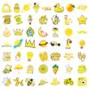 100 Sheets Crown Moon Pineapple No Repeat Pp Waterproof Decorative Stickers Diy Phone Case Skateboard Laptop Appliances