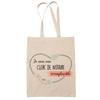 Tote Bag - PLANETEE - Notary Clerk Woman Irreplaceable - Cotton - Printed In France - Large Capacity