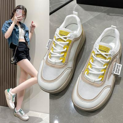 New Casual Shoes Female Student Shoes  Summer New Thick Bottom Non-Slip Soft Bottom Sports Mesh Shoes Female Fashion