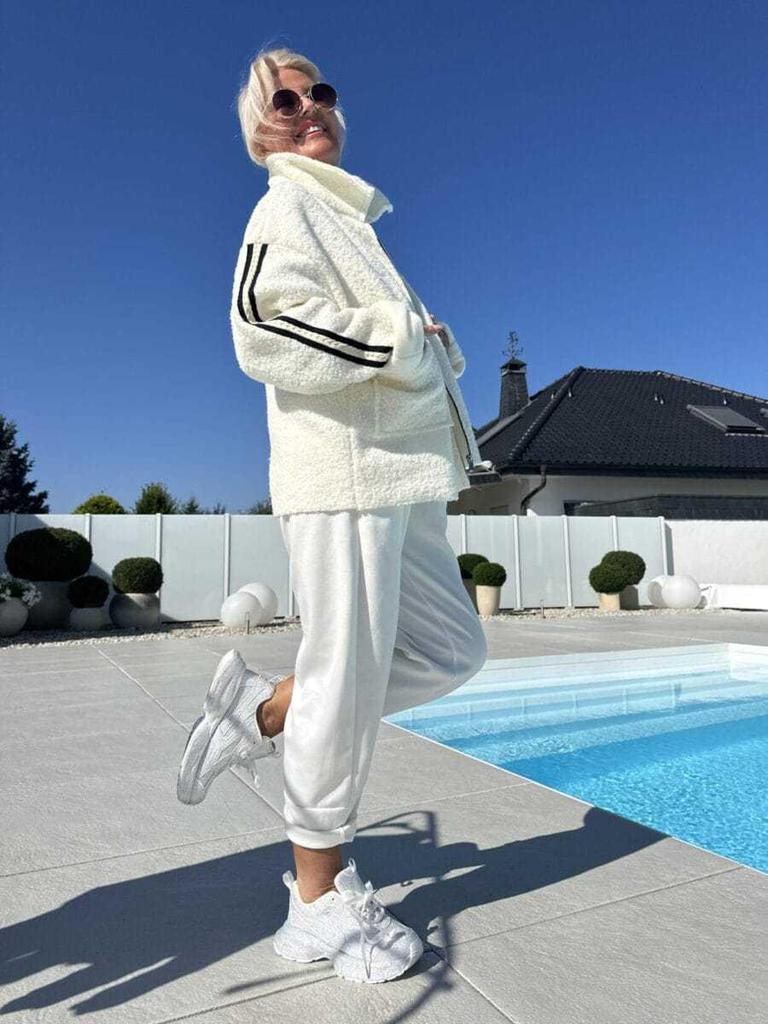 2025 European & American Autumn/Winter Women's Solid Color Lambswool Cardigan Coat