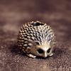 Stylish Copper/Brass Hedgehog Charm Decorative Hanging Pendant For Outdoor Gear Jewelry Crafting Creative Gift
