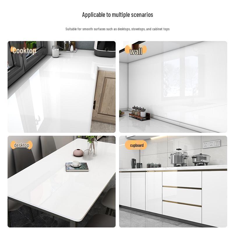 PET Extra Thick Countertop Protective Film: High-Temp Resistant, Oil-Proof Stove & Marble Sticker.
