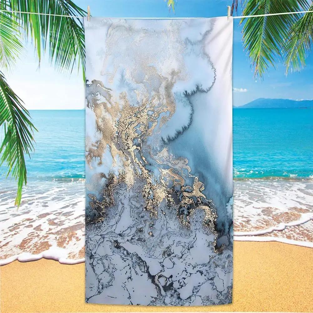 Colorful Surfboard Print Beach Towel Microfiber Quick Dry Soft Absorbent Towel For Adults Beach Pool Yoga Travel