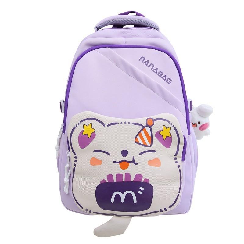 2024 New Korean Style Cute Backpack For Girls Large Capacity School Bag Lightweight Travel Bag