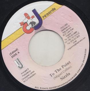 

7-дюймовая пластинка SIZZLA - To The Point НЕТ CJ Records 2000 Ямайка Регги, Ска и Даб Б/У