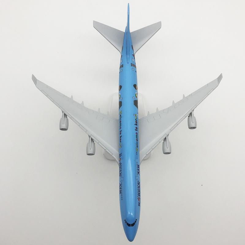 Korean Air 747 Model Airplane Large Diecast Airplane Model Kits with Stand Display Collectible for Aviation Enthusiast Gift