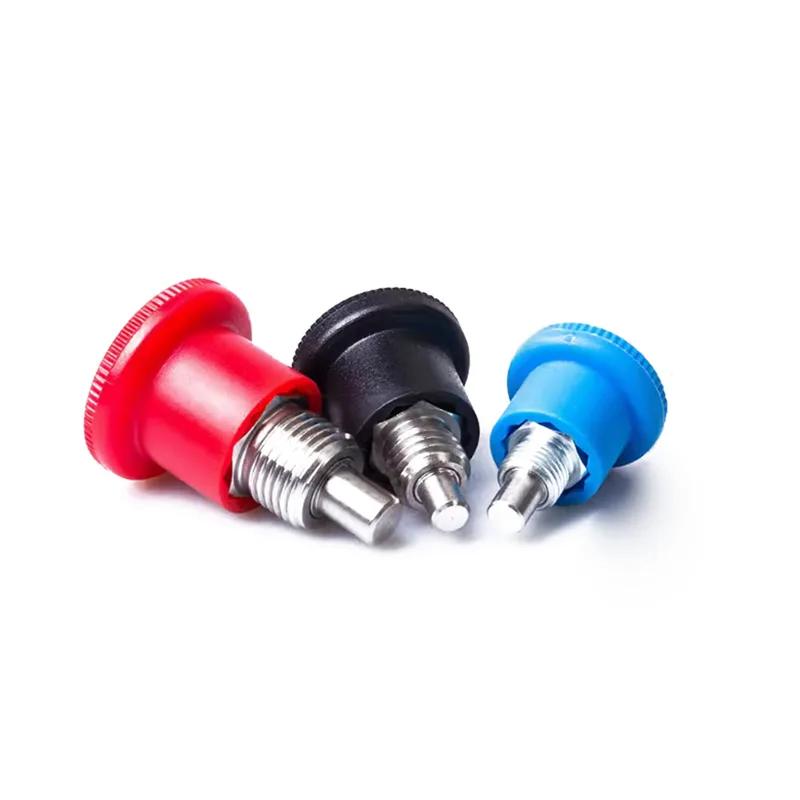 Auf Lager M8/10/12/16 Feingewinde KST218 Kohlenstoffstahl Indexbolzen Mini-Indexe Federstift Arretierschraube Feingewinde Indexbolzen