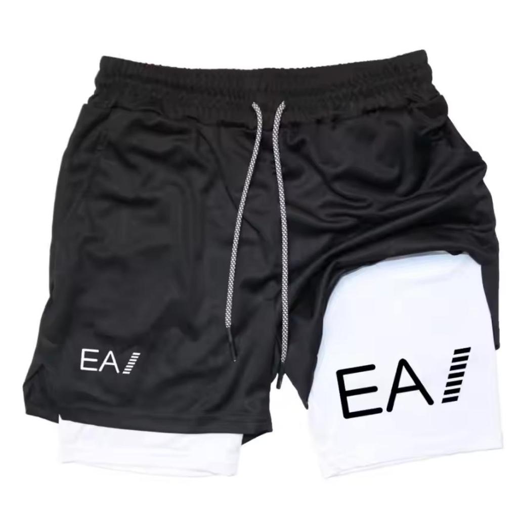 2025 Herrars Snabbtorkande Sommar Sportshorts: Basket, Fitness, Löpning Två-i-ett Fritidsbyxor