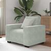 VidaXL Armchair Light Grey 60 Cm Velvet, Single Sofa, Comfort Sofa, TV Armchair, Sofa, Sofa Seat, Recliner Sofa, 4105247