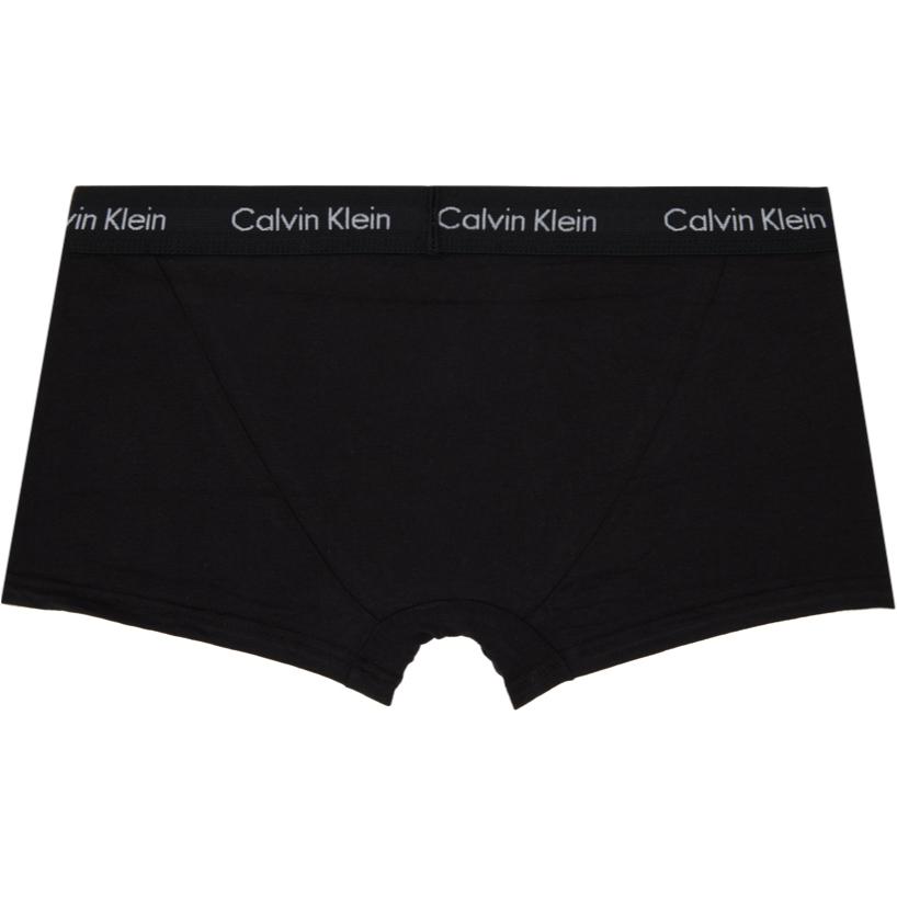 Calvin Klein Letter Logo Boxer Briefs Low Rise 3 Pack Men Underwear Black NB2614G-001