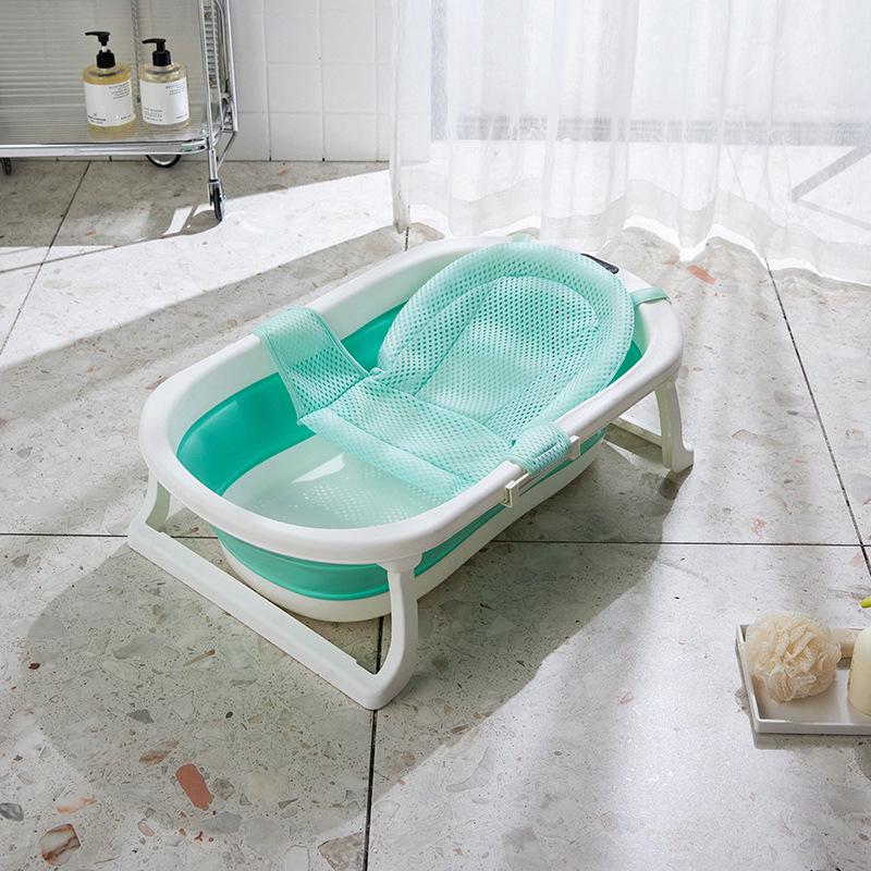 Folding Temperature-Sensitive Baby Bathtub: Large Size for Infants, Newborns, and Toddlers