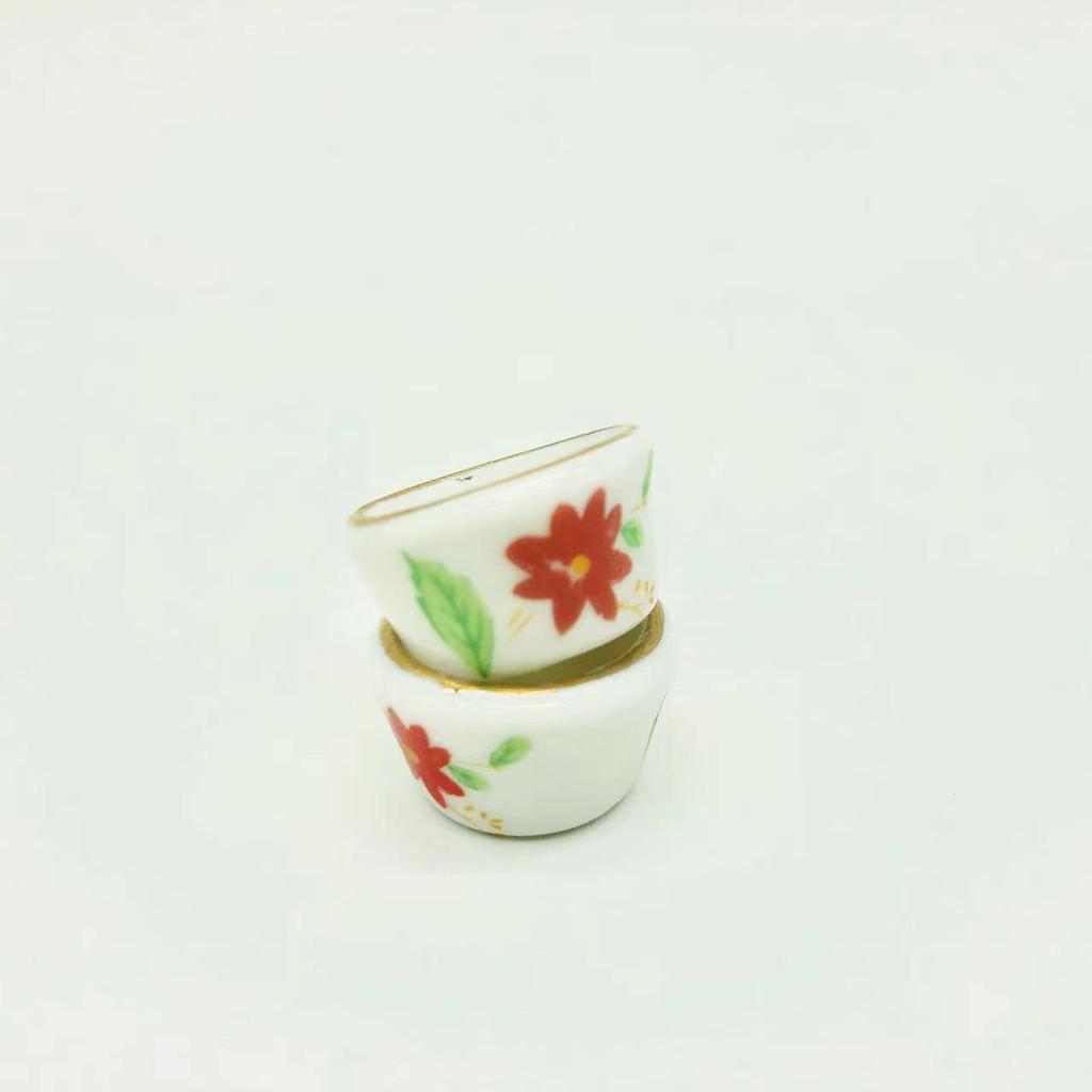 Miniature Dollhouse Ceramic Flower Pot Toy Model