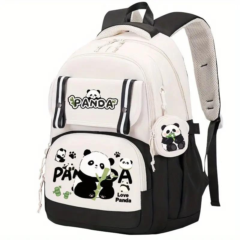 Schoolbag Unisex Kids Panda Huahua Korean Version Of Male And Female Ins Style New Campus Primary And Secondary School Students Large-Capacity