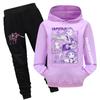 Children's Hooded Top And Pants Two-piece Tracksuit Set Long-sleeved Printed Sweatshirt Set
