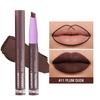 2 in 1 Matte Lipstick Crayons, Highly Pigmented Lip Liner Lipstick Pen, Long Lasting Moisturizing Lip Balm, Easy Glide on Formula
