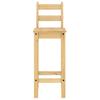 3 Piece Bar Set Solid Pine Wood