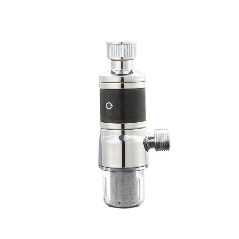 Thermostat and Filter Combination Shower Head with Large Digital Screen 2in1 Design 40 Filtration Mesh for Clean Water
