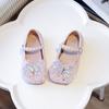 Girls Princess Shoes 2025 New Children's Crystal Shoes Spring and Autumn Leather Shoes Little Girl Shoes Baby Single Shoes with Dress
