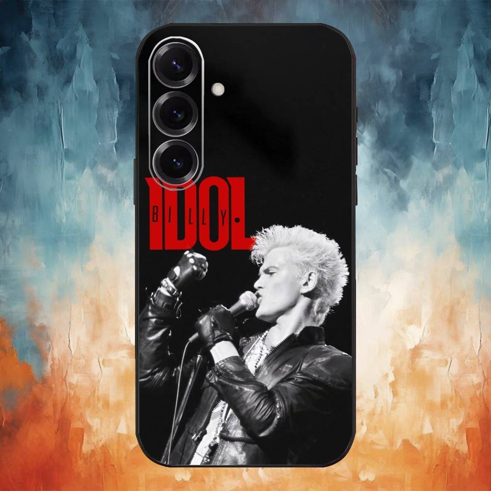 

Singer B-Billy Idol Phone Case For Samsung Galaxy A91,80,73,72 ,71,53,52,32 ,31,22,21s,20,Soft Black Case Samsung a11