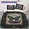 Butterfly Decoration Pattern Bedding Uilt Set Uilt Cover Pillowcase Home Decoration Birthday Gift (1 * Duvet Cover + 2 * Pillowcase  Without Core)40
