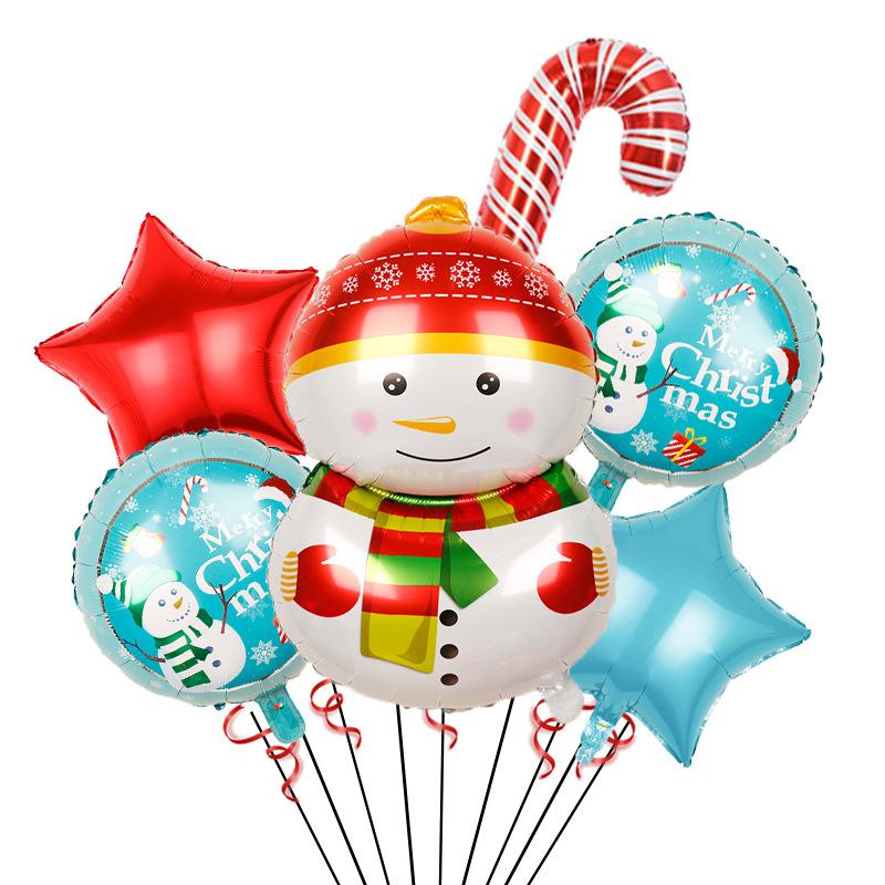 Weihnachtsballonanzug Weihnachtsmann Schneemann Elch Weihnachtsbaum DIY Weihnachts-Globos Kindergeschenke für Zuhause Neujahr 2024 Navidad Dekor