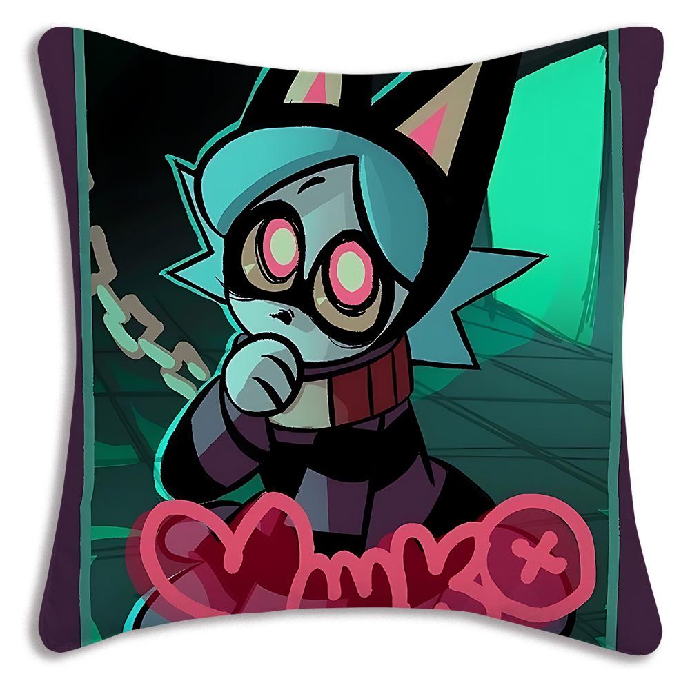 Anime P-Psychocuties Pillow Covers Cartoon Sofa Decorative Home Double-sided Printing Short Plush Cute Cushion Cover