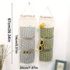3-layer Hanging Storage Rack for Easy Installation, Multifunctional - Geometric Pattern, Moisture-proof Door Bag