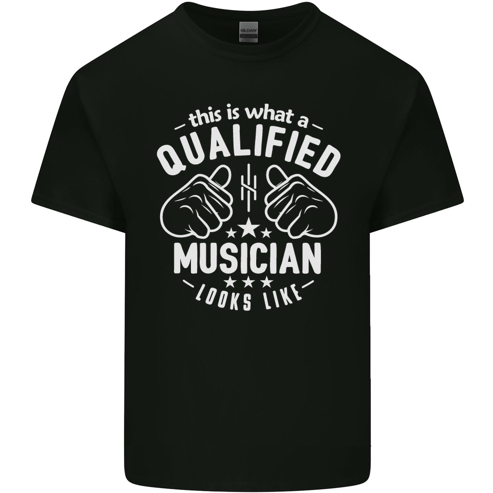 

A Qualified Musician Looks Like Mens Light Cotton T-Shirt Mens Womens Tees Top L