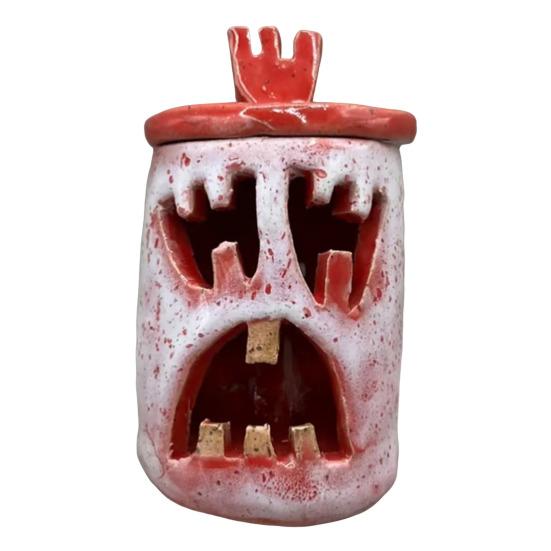 Halloween Ghost Night Light Spooky Ghost Centerpiece Light-up Hollow Ghost Decoration for Festive Party Mantels Shelves Decor