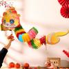 Cartoon Chinese Paper Dance Snake Handmade Handheld Snake Crafts  Spring Festival Supplies