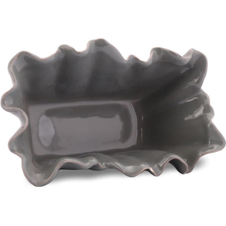 Modern Decorative Coral Bowl - Gray Ceramic