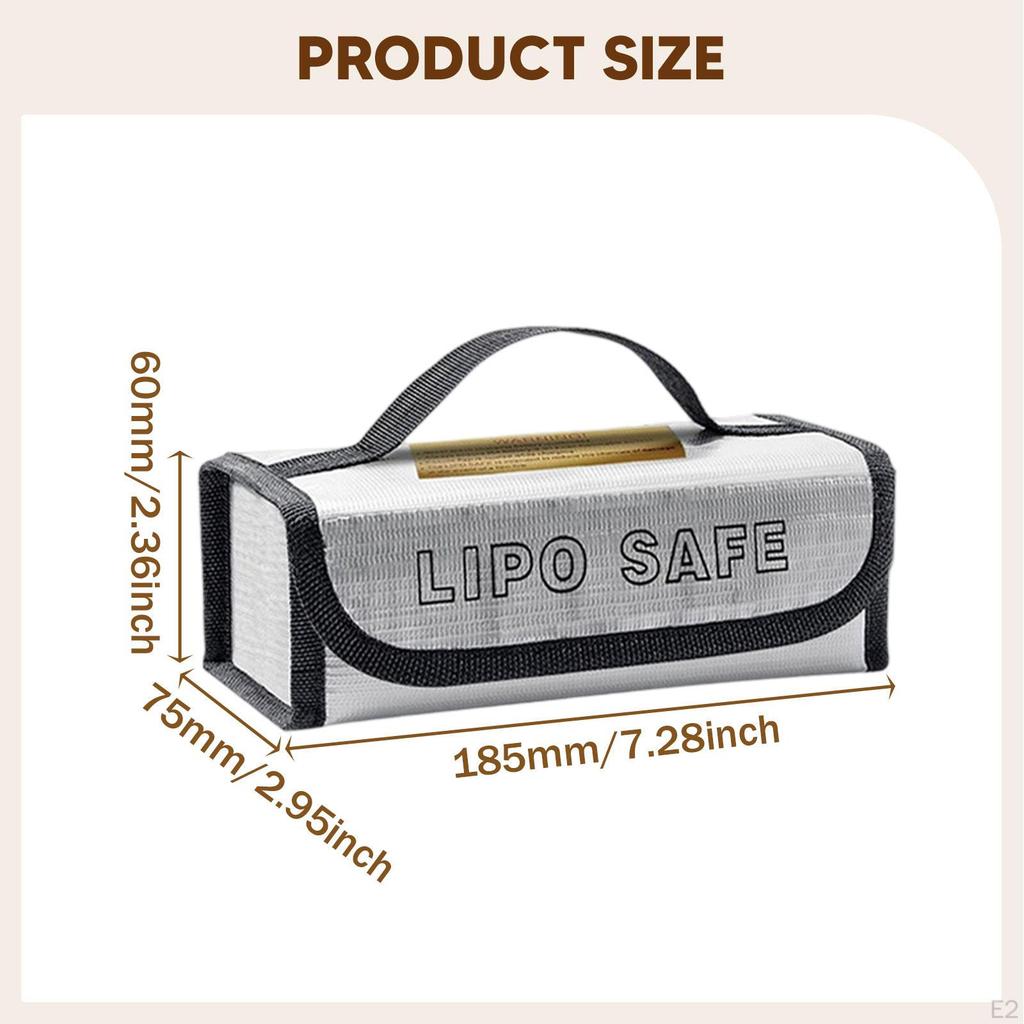 Battery Bag Carrying for Model Aircraft Transporting Fire Retardant Small Fireproof Pouch