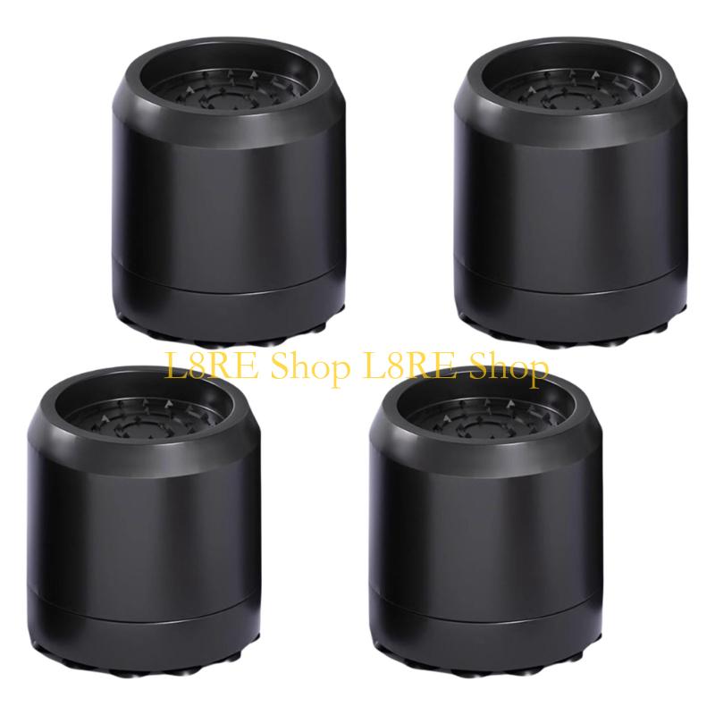 L8RE 4 Pieces Washer Dryer Vibration Dampening Pads for Reduced Noise Anti-Vibration Feet Washing Machine Stabilizers