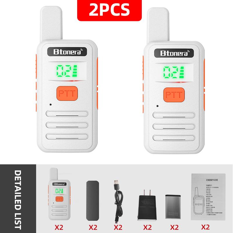 

Btonera T1 Mini Walkie Talkie pmr 446 Profesional Walkie Talkies Largo Alcance mini Radio Wolkie Tokie Walkies de Largo Alcance білий