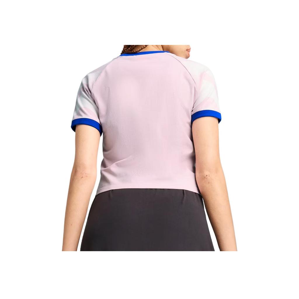 Puma X KidSuper Studios Fashionable Versatile Soft Trendy Short Sleeve T-Shirt Women Tops Light-Purple 631668-90
