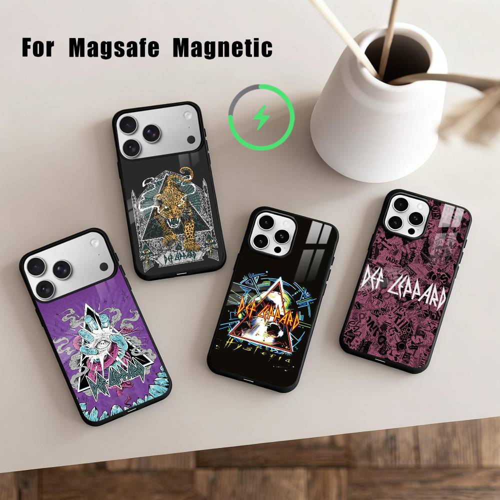 Hot R-Rock band D-Def L-Leppard Phone Case For iPhone17,16,15,14,13,12,11 Plus,Pro Max Magnetic For Magsafe Wireless Charging