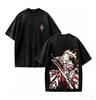 Vintage Gewaschenes Fate Mordred Grafik T-Shirt Weiche Baumwolle Kurzarm Übergroß Locker Unisex Anime Fate Serie Streetwear