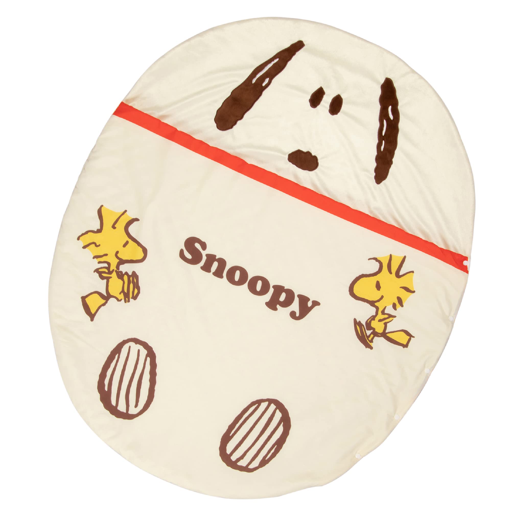 

nishikawa Snoopy Sleeping Nap Open and Closed с 120 x 100 см [Nishikawa] Детская сумка, футон, кнопки, переносная, спальная, Woodstock, слоновая кость,