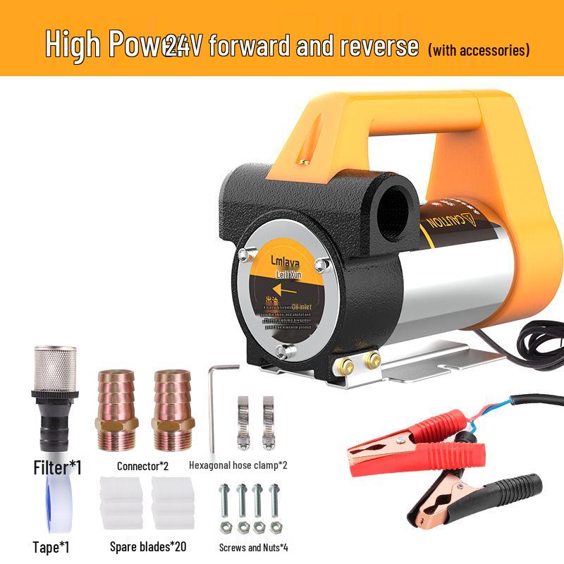 LmLaVa Self-Priming Electric Oil Pump 12V/24V/220V - Diesel & Fuel Extractor