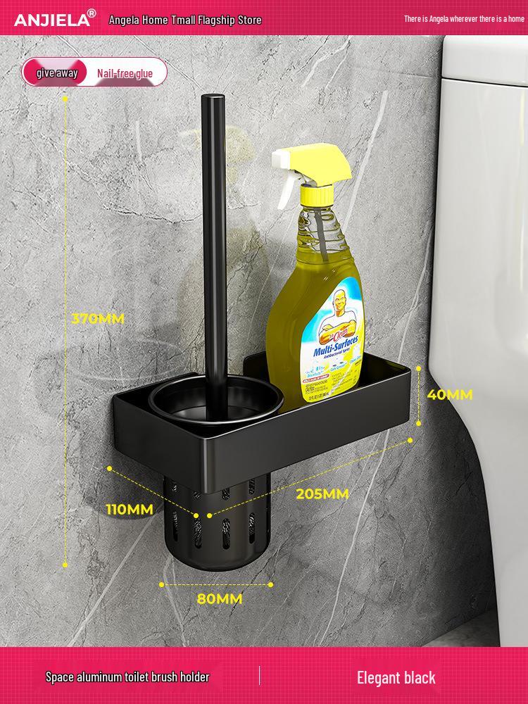 Nástěnná sada držáku na WC štětku pro efektivní čištění