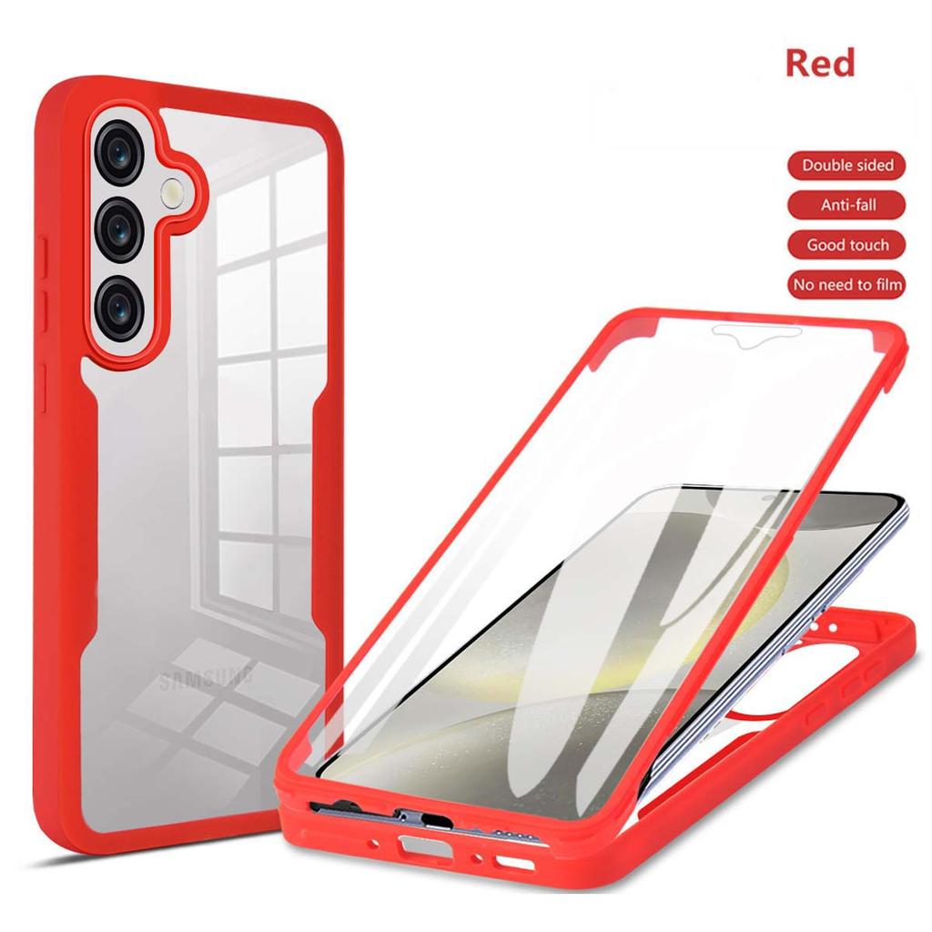 For Samsung Galaxy A57 A56 A55 A37 A36 A35 A26 A25 A17 A16 A15 A07 A06 A05 A05S Anti Fall 360Fully Wrapped Transparent PhoneCase