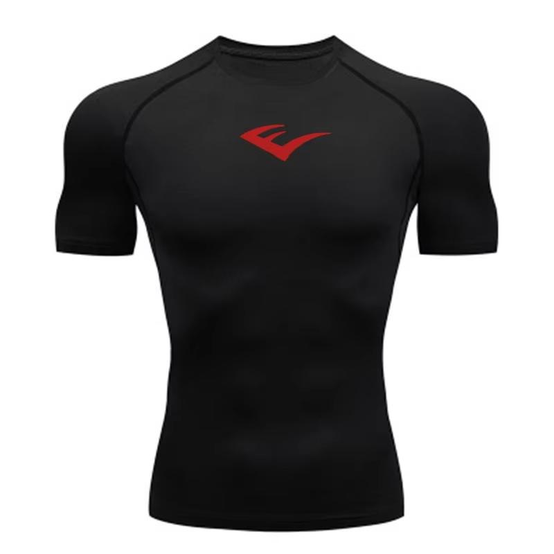 

Men s Compression T-shirt, Gym Running Quick Dry Fitted Sportswear, Men s Fitness Breathable Printed T-shirt Short Sleeve RL0285 S